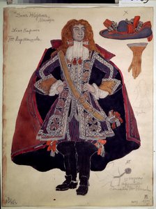 Disegno di costume per la pièce Dom Juan di Molière