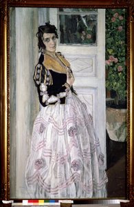 Giovane donna spagnola al balcone da Aleksandr Jakovlevic Golovin