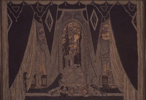 Scenografia per il dramma Don Giovanni di J.-B. Molière, 1910