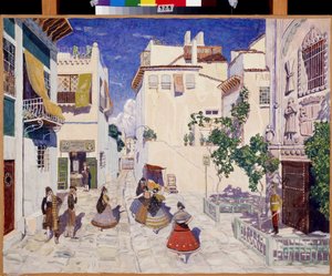 Una strada a Siviglia, scenografia per l