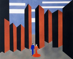 Scenografia per il secondo atto di Otello, album di decorazioni floreali da Aleksandra Aleksandrovna Ekster