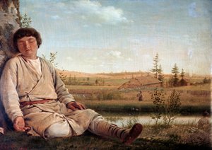 Pastore dormiente da Aleksei Gavrilovich Venetsianov