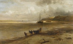 Il Volga vicino a Yuryevets, 1870 da Alexei Kondratjewitsch Sawrassow