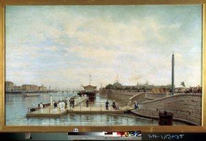 Cerimonia per il bicentenario della nascita dello zar Pietro I il Grande sulla Neva a San Pietroburgo da Aleksei Petrovich Bogolyubov