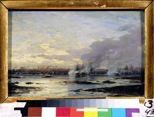 Grande Guerra del Nord: La battaglia di Gangut da Aleksei Petrovich Bogolyubov
