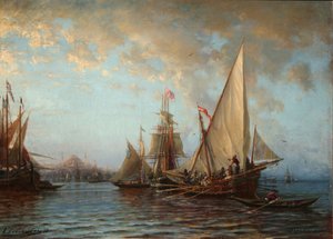 I Dardanelli, 1873 da Aleksei Petrovich Bogolyubov