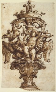 Progetto per un finale di carrozza da Alessandro Algardi