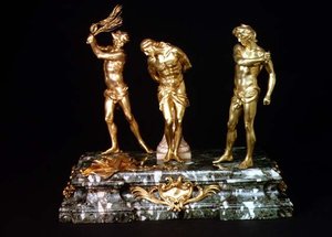 Flagellazione di Cristo, metà del XVII secolo (bronzo dorato)