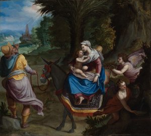 La fuga in Egitto da Alessandro Allori