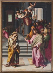Gesù e la donna sorpresa in adulterio da Alessandro Allori