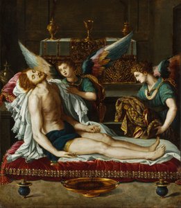 Il corpo di Cristo unto da due angeli da Alessandro Allori