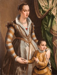 Ritratto di nobildonna con il figlio da Alessandro Allori