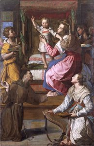 Vergine e Bambino con i santi Francesco e Lucia da Alessandro Allori