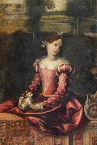 Ritratto di una nobildonna (dettaglio)