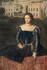 Ritratto di una nobildonna (dettaglio)