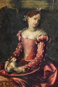 Ritratto di una nobildonna (dettaglio)