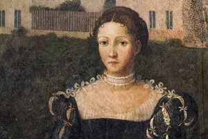 Ritratto di una nobildonna (dettaglio)