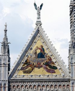 Duomo di Siena (Cattedrale di Santa Maria Assunta). Dettaglio: Mosaico con l