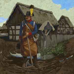 Sapper pioniere austriaco, circa 1809, 2018 da Alessandro Lonati