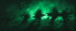 Battaglia, visione notturna a infrarossi dei soldati da Alessandro Lonati