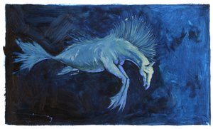Creatura favolosa: rappresentazione di un cavalluccio marino da Alessandro Lonati