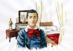 Marcel Proust giovane nella stanza di sua zia Elisabeth