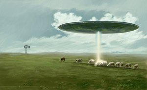 Fenomeni misteriosi: un disco volante che rapisce una pecora