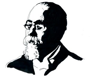 Ritratto di Cesare Lombroso da Alessandro Lonati