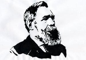 Ritratto di Friedrich Engels (1820-1895), teorico e politico socialista tedesco