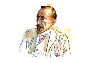 Ritratto di Joseph Conrad (1857-1924), scrittore britannico intorno al 1920-1923