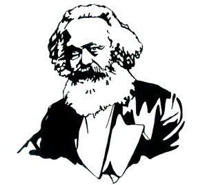 Ritratto di Karl Marx da Alessandro Lonati