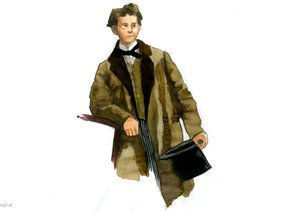Ritratto di Luigi II di Baviera da Alessandro Lonati