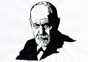 Ritratto di Sigmund Freud (1856-1939), psichiatra austriaco Illustrazione di Alessandro Lonati