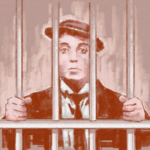 Ritratto del regista e attore Buster Keaton (illustrazione)