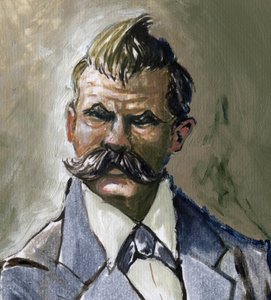 Ritratto del filosofo tedesco Friedrich Nietzsche (1844-1900)
