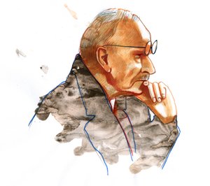 Ritratto dello psichiatra svizzero Carl Gustav Jung (1875-1961)