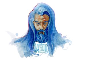 Rappresentazione della divinità Urano da Alessandro Lonati