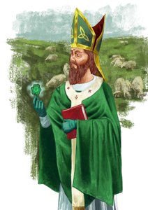 Giorno di San Patrizio (illustrazione) da Alessandro Lonati