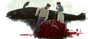 Due balene, tagliando una balena da Alessandro Lonati