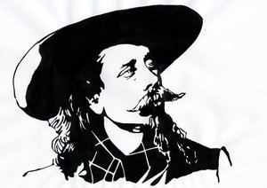 Ritratto di Buffalo Bill da Alessandro Lonati