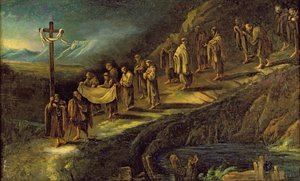 La Processione della Sacra Sindone da Alessandro Magnasco