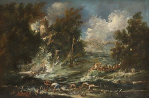 La Tempesta, c.1710-1720 da Alessandro Magnasco