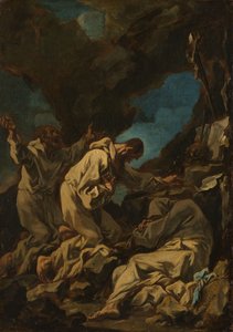 Tre Monaci Camaldolesi in Preghiera Estatica