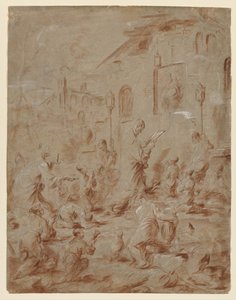 Fedeli a un santuario di strada, 1730-40