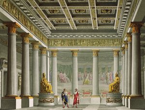 La sala delle udienze nel palazzo di Egisto, design per il balletto 