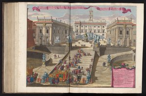 Scala verso Piazza del Campidoglio a Roma da Alessandro Specchi