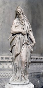 Profeta Zaccaria (scultura in marmo) da Alessandro Vittoria