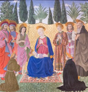 Madonna col Bambino e santi, conosciuta come Pala di Cafaggiolo da Alessio Baldovinetti