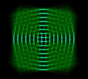 Geometrico ottico in verde da Alex Caminker