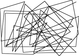 Linea di corda come cubismo, 2017 da Alex Caminker